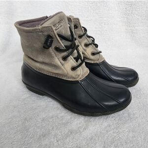 Sperry Women's Grey Saltwater Duck Waterproof Boots